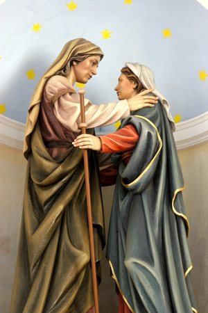 “As Mary spoke, the Holy Spirit spoke to Elizabeth’s heart,” writes Deacon John Drees. Bigstockphoto.com