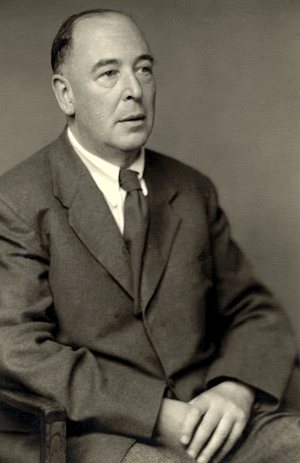 Author C.S. Lewis is pictured in a 1955 portrait by Walter Stoneman. CNS / courtesy of the National Portrait Gallery, London