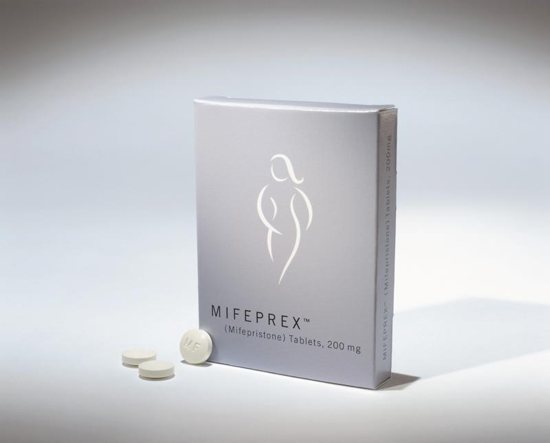 A box of the RU-486 drug, known generically as mifepristone and by its brand name Mifeprex, is seen in an undated handout photo. Pro-life advocates expressed dismay with new Food and Drug Administration guidelines that effectively expand how pregnant women can use RU-486, a drug that induces abortion. CNS photo from Danco Laboratories