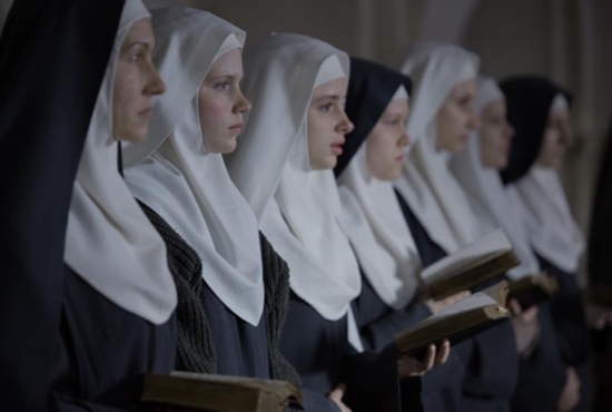 This is a scene from the movie "The Innocents." The film is about a group of Benedictine nuns in Warsaw, Poland, after World War II and a French doctor who comes to their aid. CNS photo/Music Box Films