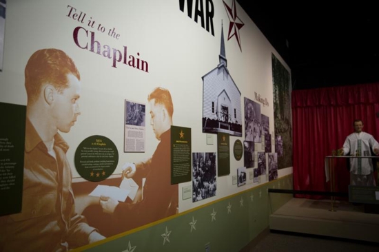Exhibits at the U.S. Army Chaplain Corps Museum at Fort Jackson in Columbia, S.C., are shown in this March 15 photo. CNS photo/Chaz Muth