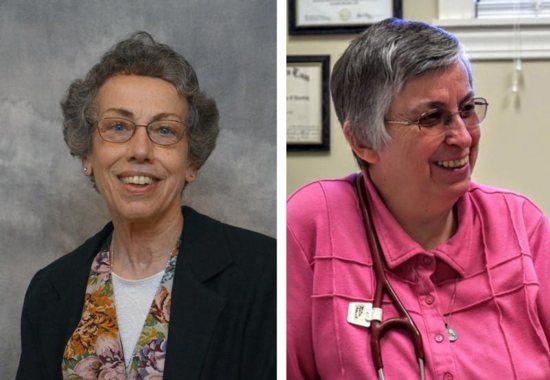 Sister Margaret Held, 68, a member of the School Sisters of St. Francis in Milwaukee, and Sister Paula Merrill, 68, a member of the Sisters of Charity of Nazareth in Kentucky, are pictured in undated photos. The two women religious were found stabbed to death Aug. 25 in their Durant, Mississippi, home, police said. CNS photo/School Sisters of St. Francis and Sisters of Charity of Nazareth