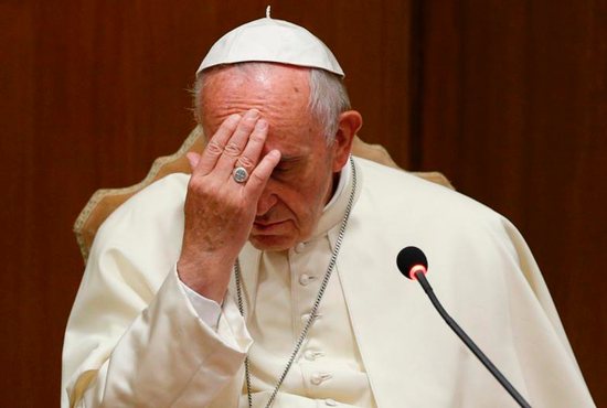 The death penalty is "contrary to the Gospel," the pope said in his speech.