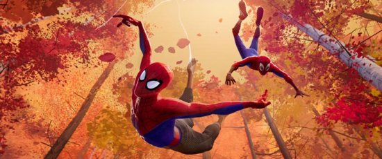 This is a scene from the animated movie "Spider-Man: Into the Spider-Verse." The Catholic News Service classification is A-II – adults and adolescents. The Motion Picture Association of America rating is PG -- parental guidance suggested. Some material may not be suitable for children.