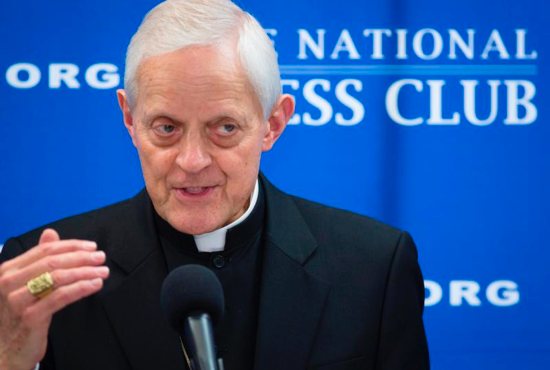 Cardinal Donald W. Wuerl, retired archbishop of Washington, is seen at the National Press Club in this 2015 file photo.