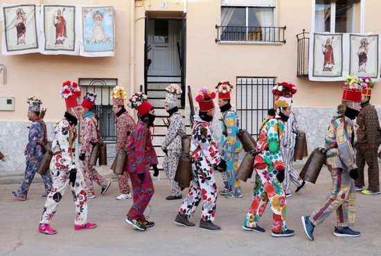People dress as "devils" during the "Endiablada" festival in Almonacid del Marquesado, Spain, Feb. 2, 2018. When facing temptation, Christians should follow Jesus' example by not engaging in fruitless talk with the father of lies, Pope Francis told pilgrims gathered in St. Peter's Square for his Sunday Angelus address March 10.