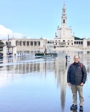 Louisiana chef John Folse is pictured in an undated photo at the Marian shrine of Fatima in central Portugal. 
