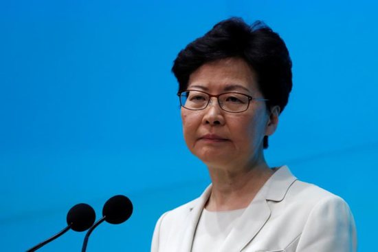 Hong Kong chief executive Carrie Lam 