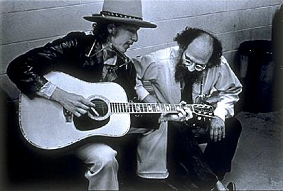 Portrait of Allen Ginsberg and Bob Dylan