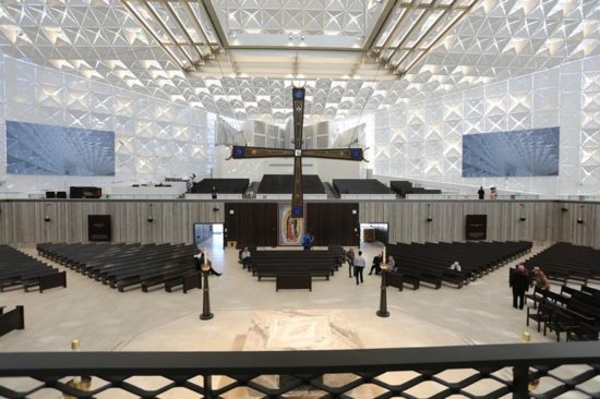 This is an interior view taken July 8, 2019, inside the Christ Cathedral