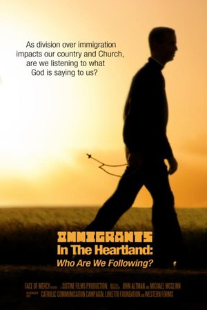 This is promotional material for the documentary "Immigrants in the Heartland: Who Are We Following?"