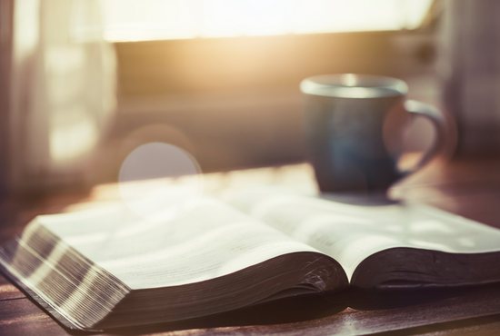 Coffee cup and Bible