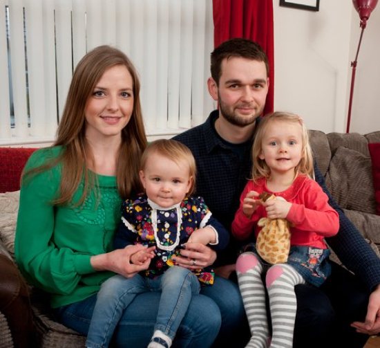 Amy and Daniel McArthur, the Christian couple who run Ashers Bakery in Belfast, Northern Ireland, were accused of discriminating against a gay man. They are pictured in an undated photo with their daughters, Robyn and Ella.