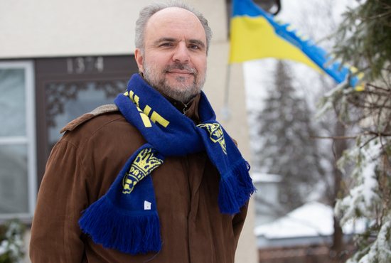 Paul Gavrilyuk spends most of his spare time running an organization he started called Rebuild Ukraine, which works to distribute supplies in Ukraine.