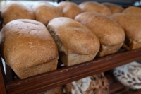 A sample of Fink’s bread for sale at the farmers market in downtown St. Paul.