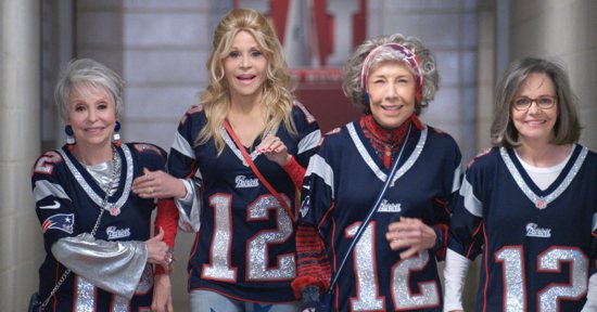 Rita Moreno, Jane Fonda, Lily Tomlin and Sally Field star in a scene from the movie "80 For Brady." The OSV News classification is A-III -- adults. The Motion Picture Association of America rating is PG-13 -- parents strongly cautioned. Some material may be inappropriate for children under 13.